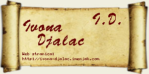 Ivona Đalac vizit kartica